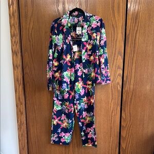 Ralph Lauren Floral Pajama Set - Navy and Multicolor